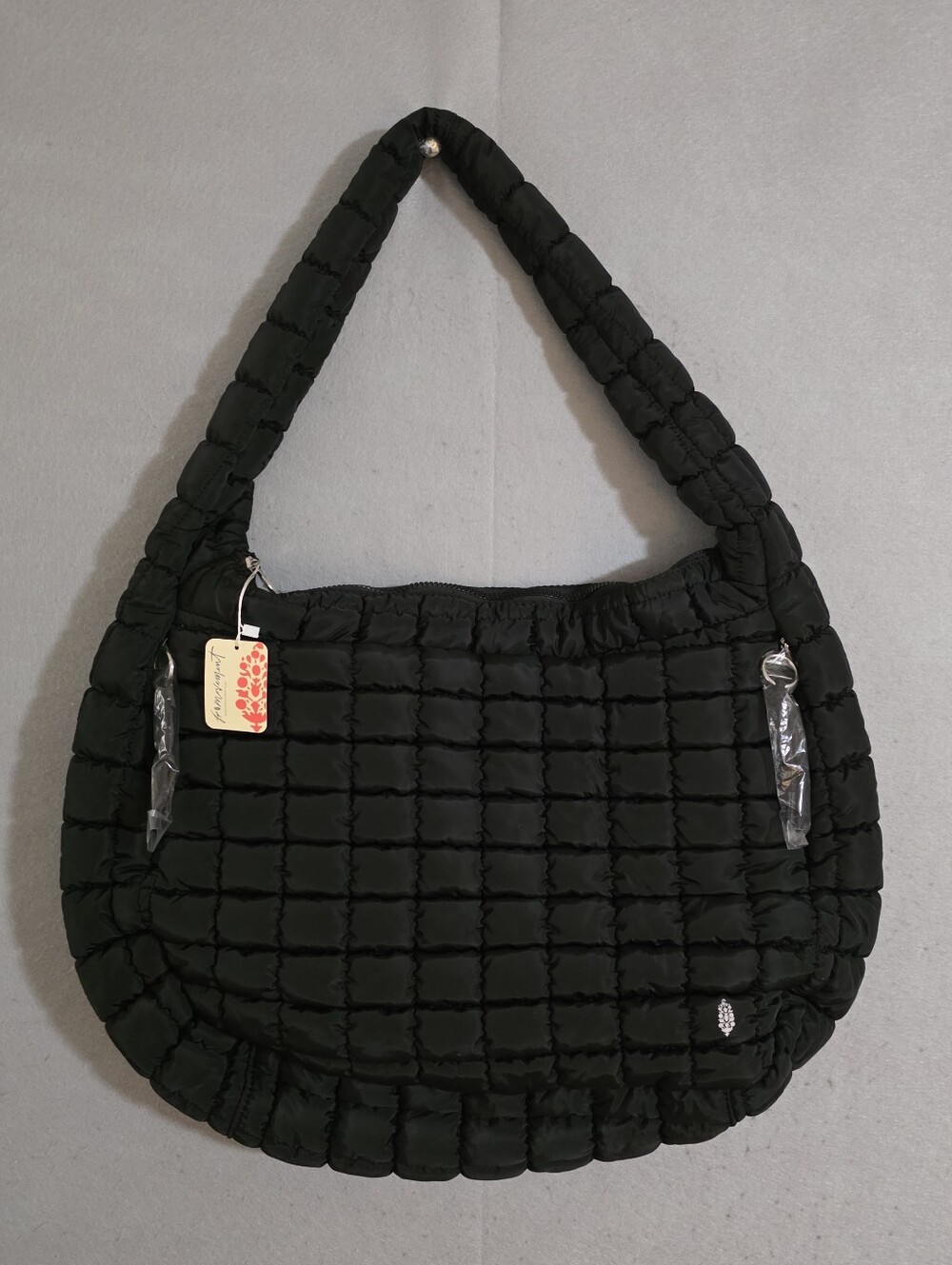 NWT FP Movement Black Noir Quilted Carryall Bag OB1563662